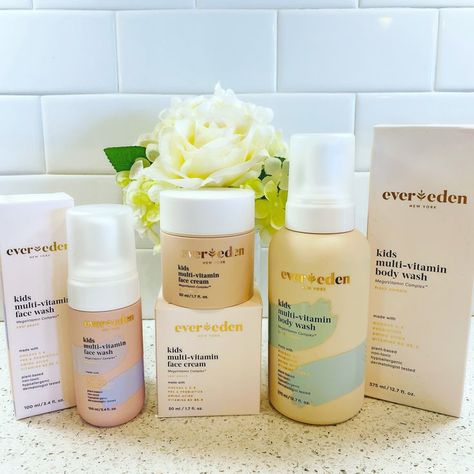 Evereden Kids Skincare, Everdeen Skincare Kids, Ever Eden Skincare, Harriet Aesthetic, Evereden Skincare, Kid Skincare, Skin Care For Kids, Skincare For Kids, Girl Necessities