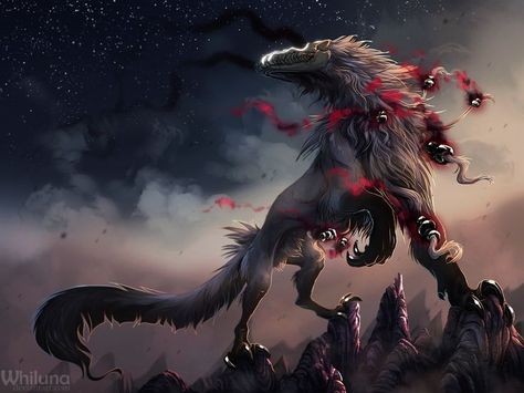 Fantasy creatures on Pinterest | Mythical Creatures, Demons and ... Mythical Pets, Movie Creatures, Anime Wolf Drawing, Demon Wolf, Dark Creatures, Beast Creature, Fantasy Wolf, The Ancient Magus Bride, Werewolf Art