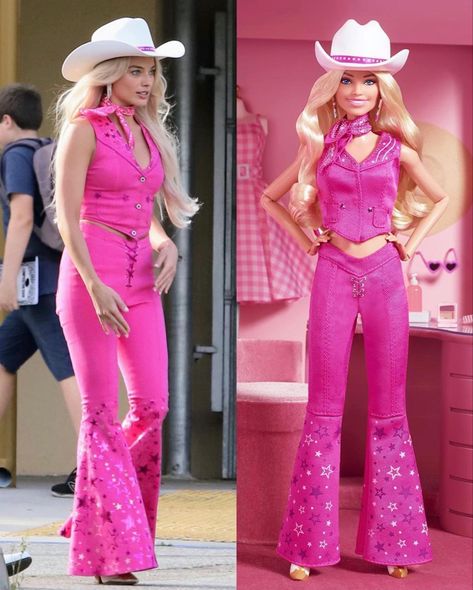 Barbie Cowgirl Outfit, Barbie Costume Ideas Women, Cowgirl Barbie, Barbie Cowgirl, Outfit Ideas Hijab, Trajes Country, Halloween Costume Suit, Barbie Collector Dolls, Barbie Costume