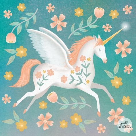 All Posts • Instagram Pony Illustration, Winged Unicorn, Simple Happiness, Pegasus Art, Unicorn Images, Unicorn Life, Easy Draw, Winged Creatures, Unicorn Illustration