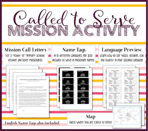 Primary Activity Ideas: Called to Serve - Learning and Living the Gospel Mini Mtc Activity, Stake Primary Activity Ideas, Primary Activity Ideas, Lds Activity Days, Primary Activity Days, Lds Activities, Lds Young Women Activities, Letter Writing Activities, Mutual Activities