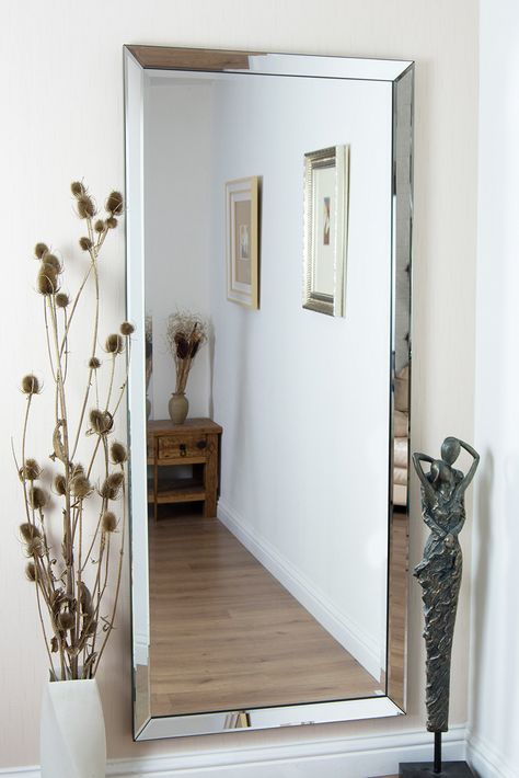 Luna Large mirror frame Venetian Premium Pilkington Glass Full Length Wall Mirror 65in x 29in: Amazon.co.uk: Kitchen & Home Large Floor Mirror, Fancy Mirrors, Tall Wall Mirrors, Big Wall Mirrors, Spiegel Design, Wall Mirrors Set, Rustic Wall Mirrors, Antique Mirror Wall, Mirror Wall Living Room