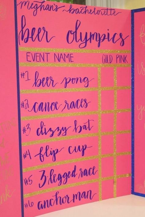 Beer Olympics Party, Beer Olympics Games, 21st Birthday Games, Bachelorette Party Activities, Beer Olympics, Beer Olympic, Birthday Beer, Drinking Games For Parties, Olympic Party