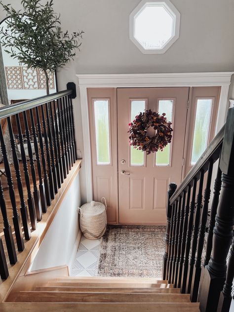 Split Foyer Entry, Split Foyer Remodel, Split Entry Remodel, Raised Ranch Remodel, Split Level Entryway, Bi Level Homes, Split Level Remodel, Split Foyer, Ranch Remodel