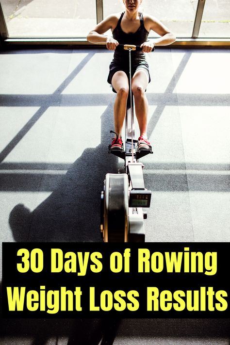 Benefit Of Rowing Machine, Row And Weights Workout, Rower Machine Before And After, How To Row Machine, Rowing And Strength Workout, Rowing Challenge 30 Day, Rowing Machine Exercises, Rowing Workout Before And After, Rowing Machine Body Transformation