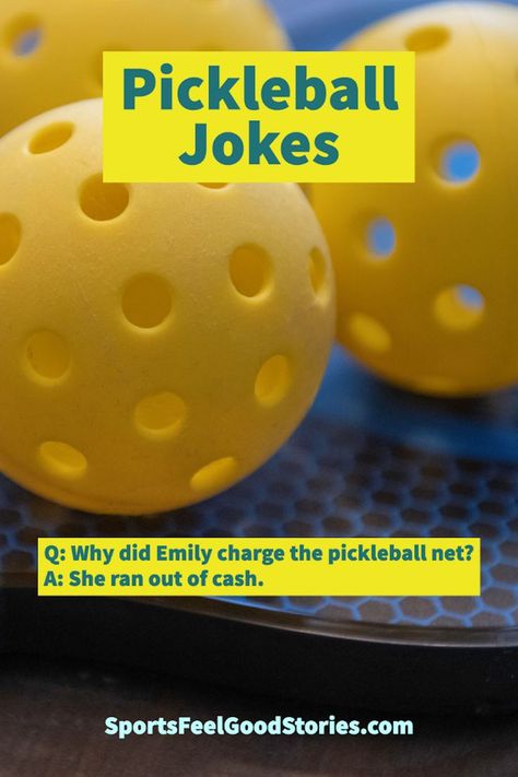 funny pickleball jokes Group Ice Breaker Games, Pickleball Quotes, Funny Games For Groups, Pickleball Funny, Funny Dog Jokes, Funniest Short Jokes, Funny One Liners, Phone Watch, Birthday Wishes For Friend