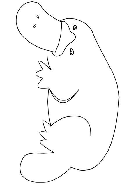 Print Platypus2 Animals Coloring Pages coloring page & book. Your own Platypus2 Animals Coloring Pages printable coloring page. With over 4000 coloring pages including Platypus2 Animals Coloring Pages . Aboriginal Art For Kids, Animals Coloring Pages For Kids, Printable Woodworking Plans, Australia Crafts, Animal Outline, Animals Coloring Pages, Animal Templates, Woodworking Kits, Australia Animals