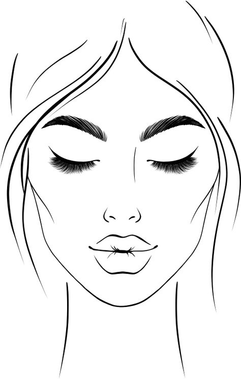 Face Template Makeup, Human Face Sketch, Mac Face Charts, Makeup Charts, Female Face Drawing, Makeup Drawing, Face Template, Beginners Eye Makeup, Makeup Books