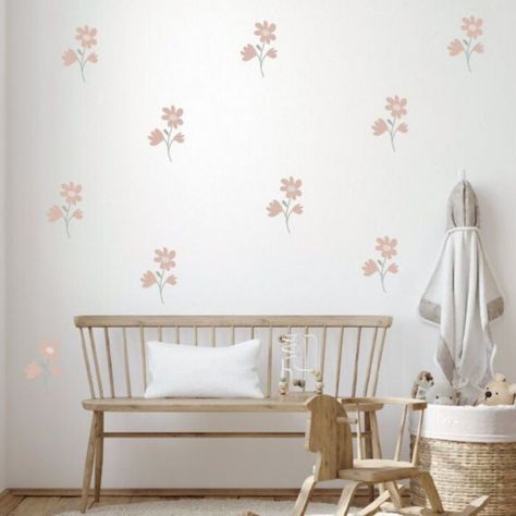 Modern Walls on Instagram: “Flower Wall Decals / Nursery Wall Decor / Floral Wall Art. . . . . . #floral #nurserydecor #nursery #nurseryinspo #nurseryinspo #baby…” Floral Wall Stickers, Cloud Decal, Flower Decals, Heart Wall Decal, Floral Wall Decals, Nursery Decor Neutral, Shared Bedroom, Flower Wall Decals, Nursery Decals