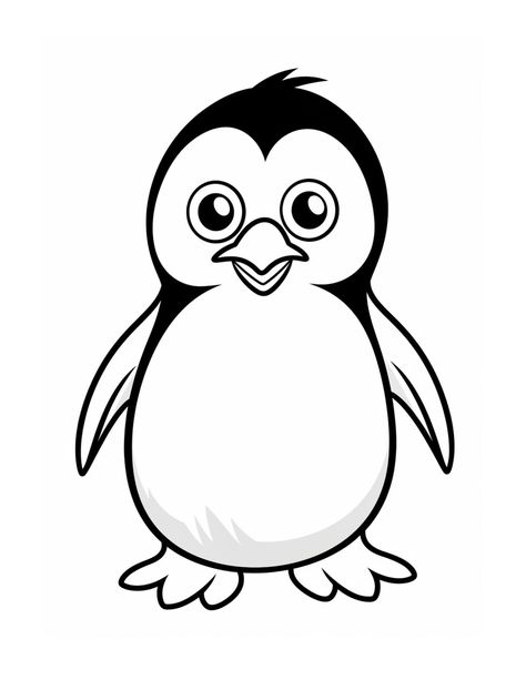 20 Free Printable Penguin Coloring Pages for Kids | Skip To My Lou Penguin Printable, Toddler Crayons, Giraffe Coloring Pages, Airplane Coloring Pages, Snowman Coloring Pages, Train Coloring Pages, Penguin Pictures, Penguin Species