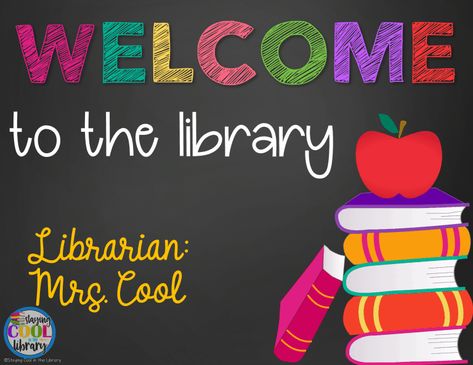 Tips on how to hold a successful open house or back to school night in the elementary library. Includes a free powerpoint template. #stayingcoolinthelibrary Library Open House, Library Lessons Elementary, Library Rules, Elementary Librarian, School Open House, Middle School Libraries, Elementary School Library, Library Website, Childrens Library