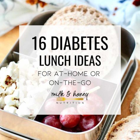 Prediabetic Diet, Healthy Recipes For Diabetics, Low Carb Snack, Easy Healthy Lunches, Milk Honey, Diet Food List, Idee Pasto Sano, Lunch Ideas, Warning Signs