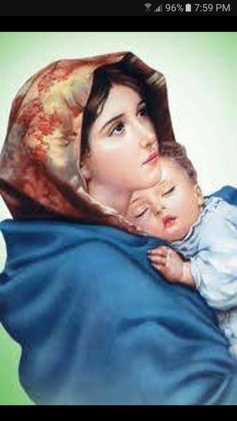 Jesus Mother, Mother Mary Images, Images Of Mary, Mama Mary, Religious Pictures, Queen Of Heaven, Jesus And Mary Pictures, Blessed Mother Mary, Child Jesus