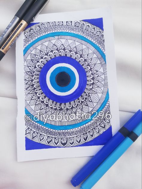 Mandala art 
Evil eye mandala 
Art 
Tutorial 
Artist Evil Eye Mandala Art, Evil Eye Pfp, Eye Mandala Art, Evil Eye Mandala, Mandala Tutorial, Eye Mandala, Detailed Mandala, Evil Eye Art, Vw Art