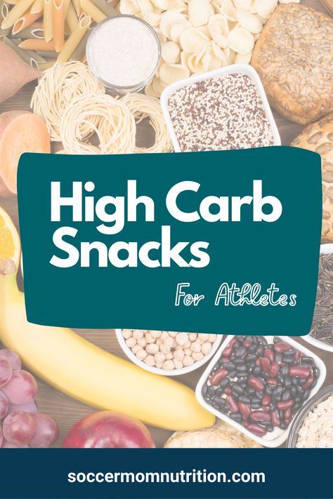 Some of the best quick energy sources are high carb snacks for athletes, when you’re constantly on the go. Eating a high carb snack fuels your muscles, provides your brain with energy and help to keep you moving. In this article, we'll explore the benefits of high carb snacks for athletes and provide some examples of snacks to keep you fueled and performing at your best. You’ll want to eat enough carbs to support your goals for your sports nutrition performance plan. High Carb Snacks Healthy, Best Snacks For Athletes, High Carb Snacks For Athletes, Carb Snacks For Athletes, Athlete Snacks On The Go, High Carb Meals For Athletes, Energy Snacks For Sports, Snacks For Athletes On The Go, Healthy Carb Snacks