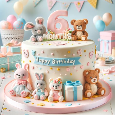 6-Month-Birthday-Cake-Ideas-for-Girls-Celebrate-Half-a-Year-with-Sweet-Delights-6.webp 1,024×1,024 pixels Birthday Cake For 1 Year Girl, Baby 6 Month Birthday Ideas, Half Year Birthday Cakes, 6 Months Baby Cake, Half Year Birthday Ideas, 6 Months Birthday Decoration Ideas, Half Birthday Cakes Girl, 6 Months Birthday Cake, 6 Month Birthday Cake