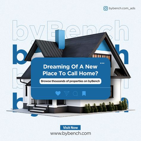 Whether you're looking for your first apartment, a single-family home, or investment property, ByBench makes browsing listings effortless. With powerful search tools, you can easily filter by location, price, number of bedrooms/bathrooms, and more. ⁠ #bybench #classifiedads #property #ownproperties #realestateagent #listings #realestatephotography #realestatephotographer #placeorder #advertisingtips #directmarketing Apartment Advertising, Location Design, Property Ad, Real Estate Advertising, Company Portfolio, Dj Photos, Social Media Advertising Design, Real Estates Design, Real Estate Photographer