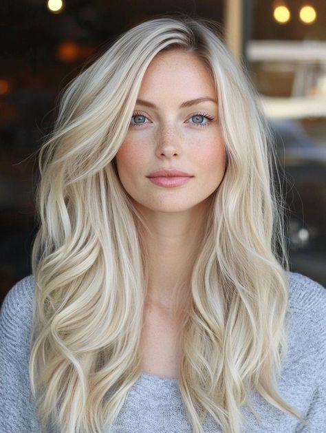 Fall Blonde Hair Color Ideas to Refresh Your Look Fall Makeup For Blondes Blue Eyes, Blonde Hair Inspiration Pale Skin, Amanda Seyfried Blonde, Pale Skin Light Blonde Hair, Best Colors To Wear For Blonde Hair Blue Eyes, Best Fall Blonde Hair Color, Single Color Blonde Hair, Blonde Shades For Cool Skin Tones, Fall Blonde Hair Highlights