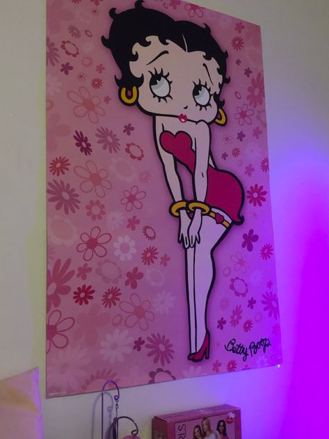 Betty Boop Painting Canvases, Betty Boop Room Decor, Betty Boop Decor, Betty Boop Painting, Betty Boop Posters, Old Cartoon Shows, Iphone Wallpaper Classy, Betty Boop Art, Painting Canvases