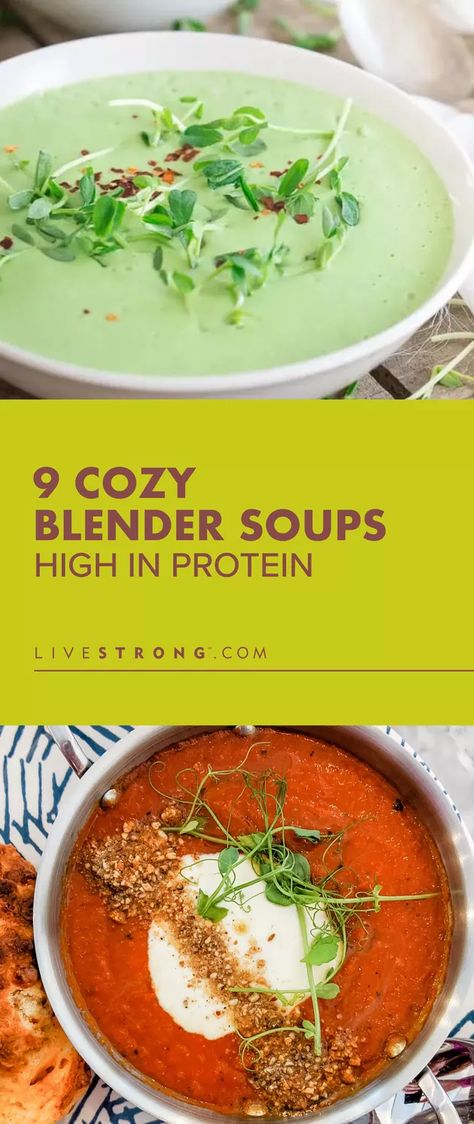 Puree Soup Recipes, Blended Soup Recipes, Blender Soups, Protein Soup Recipes, Liquid Diet Recipes, Blender Soup, Protein Soups, Soft Foods Diet, Creamy Soup Recipes