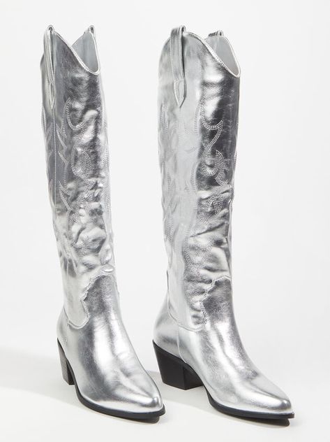 Silver Cowboy Boots, Cowboy Carter, Fall Footwear, Beyonce Outfits, Taylor Outfits, Booties For Women, Taylor Swift Tour Outfits, Swift Tour, Tour Outfits