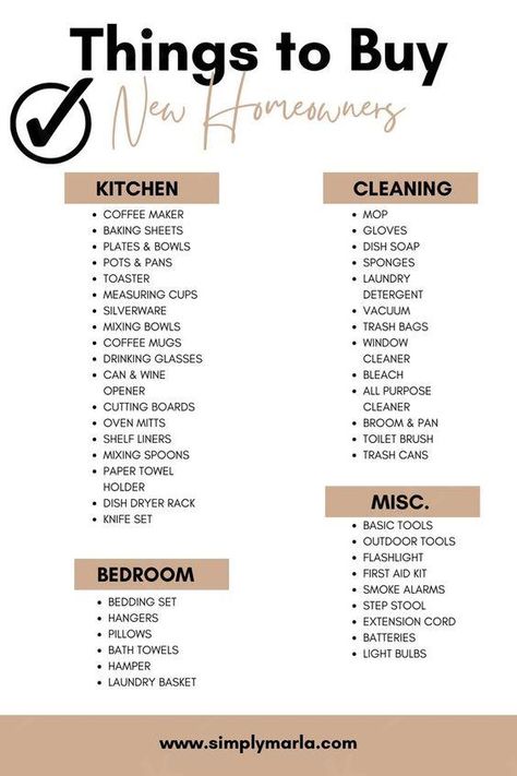 SHOPPING FOR A NEW HOME OR APARTMENT? CONGRATULATIONS!! CHECK OUT THIS HOUSEHOLD ESSENTIALS SHOPPING LIST FOR YOUR FIRST HOME! THIS IS A FREE PRINTABLE SO YOU DO NOT FORGET ANYTHING WHILE SHOPPING FOR YOUR NEW HOME! WE MADE SURE TO INCLUDE ALL OF YOUR ESSENTIALS INCLUDING CLEANING SUPPLIES. I HOPE YOU ENJOY:)
 ... daha fazla First Home Furniture Checklist, Things Needed For New Home, New Home Checklist Essentials, House Checklist To Buy, Household Essentials List, Shopping List For New Home, Things To Buy For New Home, Apartment Essentials List, First Home Essentials