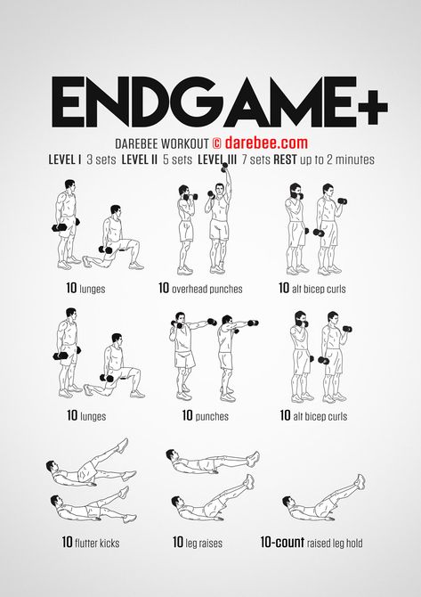 Endgame Plus Workout Dumbell Full Body Workout, Dumbbell Workout At Home, Calisthenics Workout Plan, Full Body Dumbbell Workout, Basketball Workout, Dumbell Workout, Full Body Workout Routine, Weekly Workout Plans, Body Workout At Home