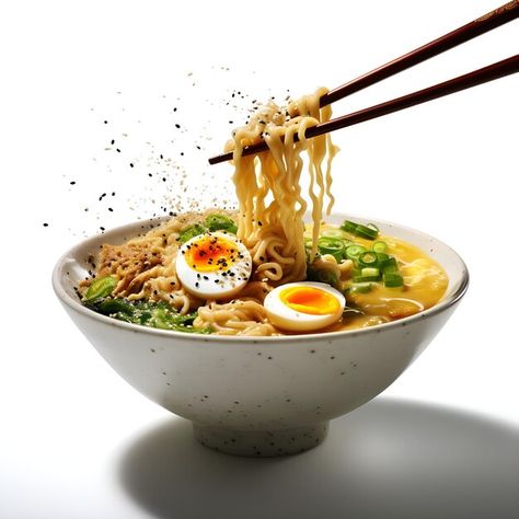 Photo professional photography image of ... | Premium Photo #Freepik #photo Ramen Photography Styling, Ramen Photography, Ramen Noodles Soup, Shio Ramen, Delicious Ramen, Curry Ramen, Shoyu Ramen, Noodles Soup, Ramen Noodle Soup