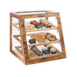 Kaffe Bar, Bread Display, Bakery Display Case, Pastry Display, Decoration Vitrine, Bakery Display, 카페 인테리어 디자인, Coffee Carts, Wooden Display