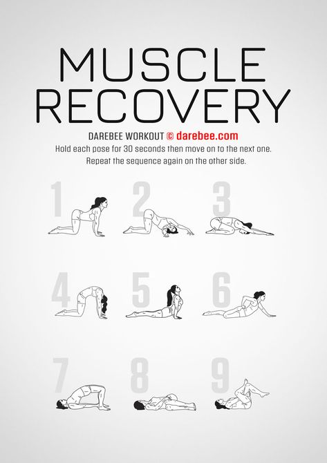 Muscle Recovery Workout Workout Without Gym, Recovery Workout, Workout Plan Gym, Floor Workouts, At Home Workout Plan, Muscle Recovery, Free Life, Gym Workout Tips, Yoga Routine