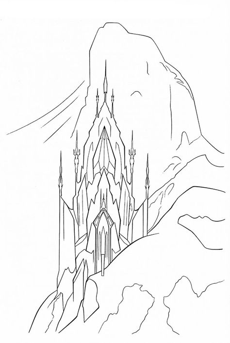 disney frozen ice palace coloring pages | coloring page frozen palace elsa Elsa's Castle, Frozen Elsa Castle, Disney Frozen Castle, Frozen Palace, Elsa Castle, Elsa Coloring, Castle Coloring Page, Elsa Coloring Pages, Frozen Castle