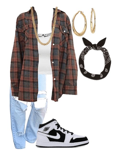 '90s Ghetto Superstar Outfit | ShopLook 90s Gangsta Outfits, Rnb Theme Outfit, 90s R B Aesthetic Outfits, 90s Fashion Outfits 1990s Style Baggy, Rnb Aesthetic Outfit, Rap Outfit Woman, 90s Bandana Outfit, 90s Hiphop Outfit Women, 90s Theme Party Outfit Women