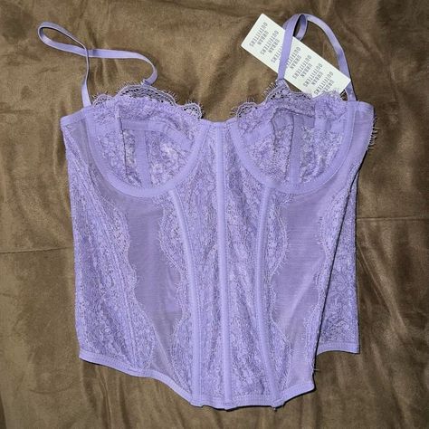 Uo Corset Top, Purple Summer Outfits, Purple Corset Top, Stampede Outfit, Purple Corset, Guts Tour, Purple Crop Top, Matching Costumes, Boho Crop Tops