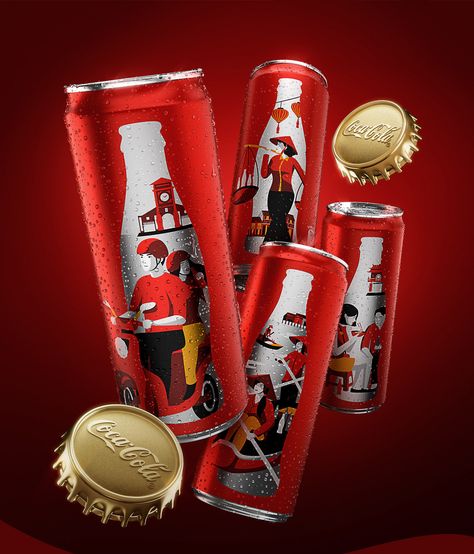 Cans Design, Coke Gifts, Food Box Packaging, Beer Photography, Chinese New Year Gifts, Limited Edition Packaging, Disney Posters, Beer Packaging, Drinks Design