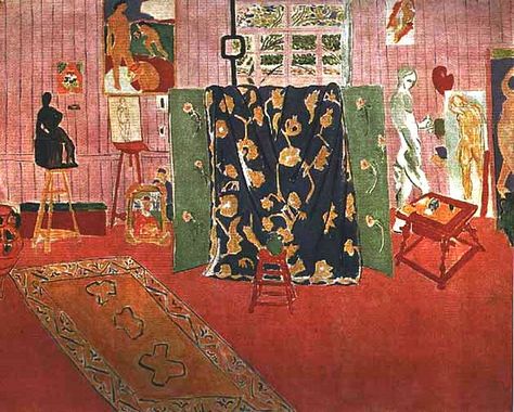 Matisse, Henri - Pink studio - 1911 André Derain, Pink Studio, Acrylic Painting Lessons, Matisse Art, Post Impressionism, Art Et Illustration, Paintings I Love, Henri Matisse, French Artists