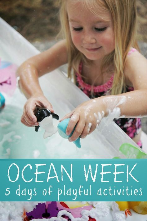 Toddler Approved!: Ocean Week {Playful Learning Activities for Kids} Ocean Theme Preschool, Learning Activities For Kids, Alphabet Game, Water Kids, Sea Activities, Play For Kids, Playful Learning, Ocean Activities, Sensory Bottles