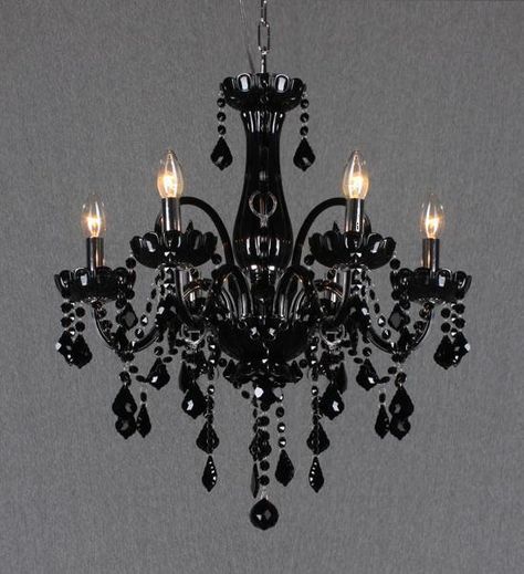 Black Murano Glass Style Handmade 6LTS Chandelier 70cm Ceiling Light Bar, Gothic Chandelier, Candle Candelabra, Hanging Ceiling Light, Light Chain, Hanging Ceiling, Candle Chandelier, Hanging Ceiling Lights, Chandelier Pendant