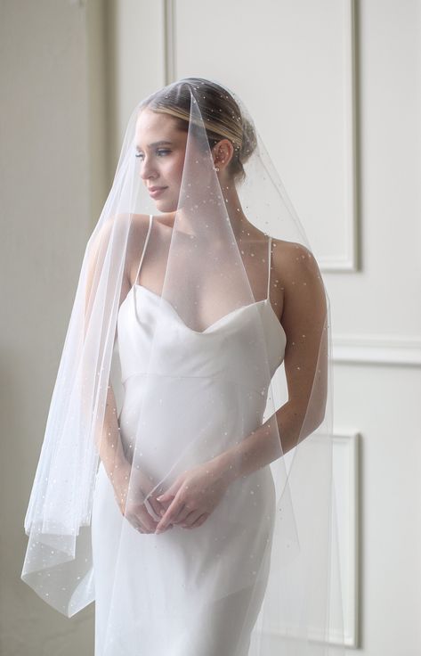 Raindrop Wedding Veil, Water Droplet Veil, Sophia Richie Veil, Rain Drop Veil, Sofia Richie Veil, Dew Drop Veil, Rosé Wedding, Fingertip Length Wedding Veil, Wedding Cabo