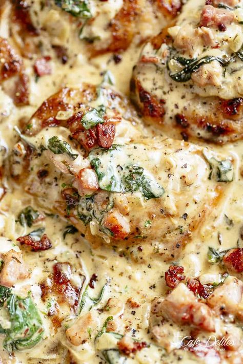 Chicken Thighs Recipe | cafedelites.com Creamy Dijon Chicken, Dijon Chicken Thighs, Dijon Mustard Chicken, Honey Dijon Chicken, Creamy Dijon, Keto Chicken Thigh Recipes, Dijon Sauce, Meal Plan Week, Dijon Chicken