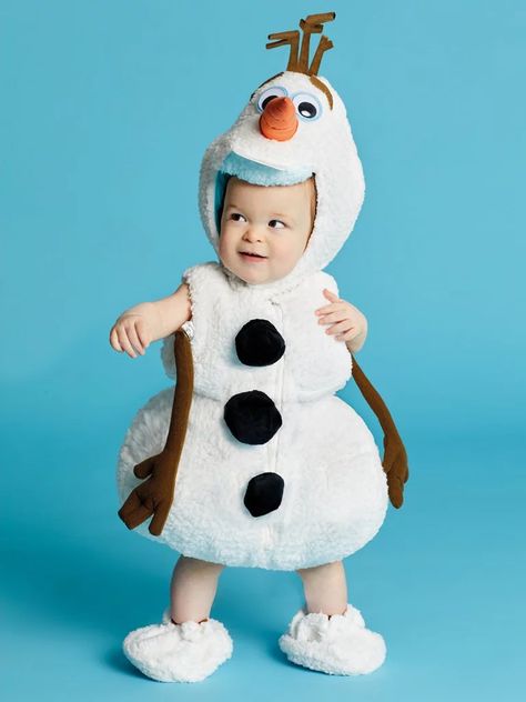 Olaf Disney Costumes For Girls, Olaf Halloween Costume, Olaf Costume, Snowman Costume, Frozen Costume, Baby First Halloween, Disney Frozen Olaf, Chasing Fireflies, Frozen Olaf