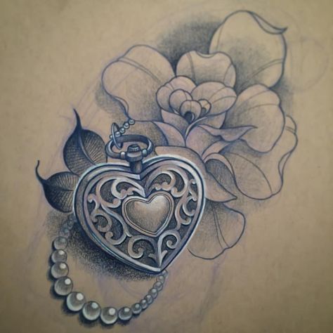 Mama Tattoos, Heart Locket Tattoo, Locket Tattoos, Lantern Tattoo, Jessica Wright, Family Tattoo Designs, Key Tattoos, Dandelion Tattoo, Mommy Tattoos