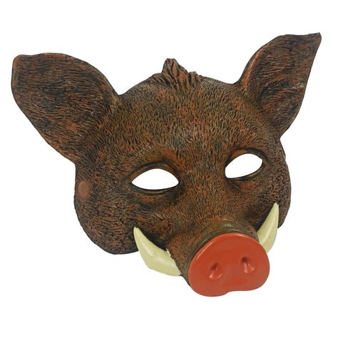 PRICES MAY VARY. Material: This mountain pig mask is made of high-quality PU material, lightweight, environmentally friendly, non-toxic, durable and safe to use. Size: Standard size suit for adult.With straps to hold the mask in place.According to personal required,please modify a bit if you want good visibility or more breathable. Realistic Design:The realistic simulation wild boar design has a good 3D effect and can add more fun and strong festival atmosphere to you and your friends. Applicati Boar Mask, Christmas Masquerade, Pig Mask, Masquerade Carnival, Mask For Halloween, Masque Halloween, Rave Mask, Pig Face, Carnival Costume