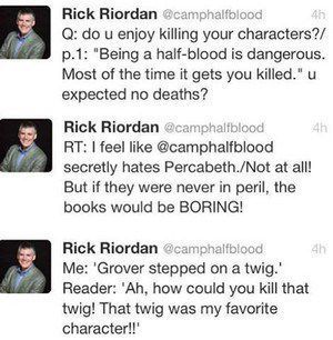 Read Persassyness, Demigod, and Percy Jackson Jokes - @camphalfblood - Wattpad Rick Riordan Tweets, Blue Pancake, Zio Rick, Peter Johnson, Trials Of Apollo, Percy Jackson Memes, Blue Food, Rick Riordan Books, Percy Jackson Books