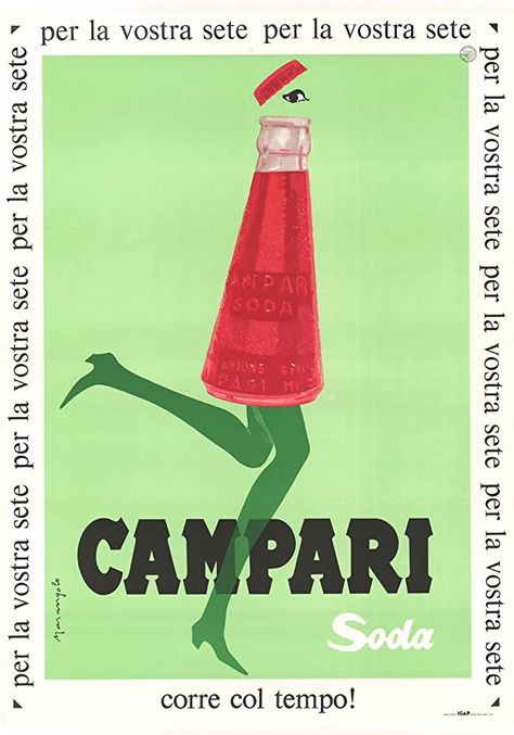 Campari Soda, Poster Grafico, Campari And Soda, Vintage Italian Posters, Italian Drinks, Italian Posters, Vintage Advertising Posters, Plakat Design, Poster Retro