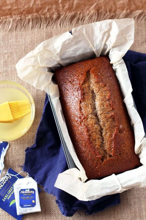 Earl Grey Tea Cake Loaf Earl Grey Cake, Cake Loaf, Tea Bread, Cake Vegan, Tea Cake, Loaf Recipes, Grey Tea, Earl Grey Tea, Loaf Cake