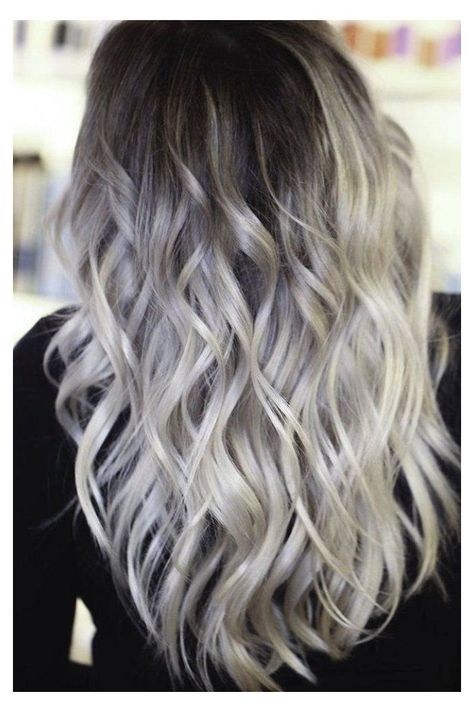 Icy Blonde Hair Highlights, Balayage Blonde Medium, Blonde Hair Dark Roots, Silvery Blonde Hair, Silvery Blonde, Hair Dark Roots, Blonde Silver, Blonde Hair With Roots, Icy Blonde Hair