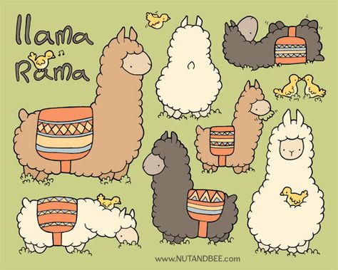 Alpaca Drawing, Llama Drawing, Llama Clipart, Llama Nursery, Llama Arts, Bee Drawing, Llama Drama, Llama Alpaca, Cute Llama