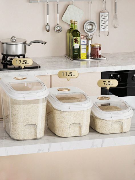 Rice Storage, Grain Storage, Rice Flour, White Rice, Storage Bins, Bowl Set, Storage Box, Flour, Insects