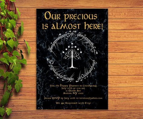 Tolkien Decor, Lord Of The Rings Baby, Lotr Birthday, Shire Wedding, Hunting Baby Shower Theme, Lotr Party, Baby Shower Desserts Boy, Baby Shower Table Centerpieces, Trendy Baby Shower Themes