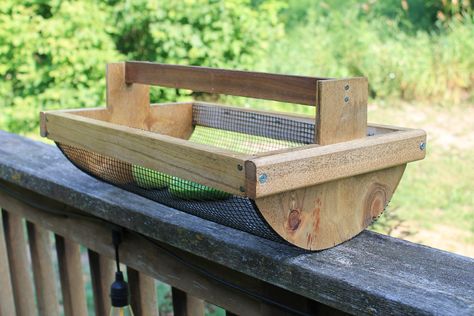 This Garden Basket (Trug, Hod, Sussex Trug) is made of repurposed wood: white pine hand milled by Grandpa and I, and fir from Skogdahlen church hall circa 1910.  Can be used indoor or outdoors, decorative or practical.  Sturdy design.  Pick your vegetables and wash them in the basket.  Use for Gardening, foraging, or as a serving dish.  Length is 17" and height at handle is 11".   Basket color:  Stained wood (salvaged stains) current color is "Mocha" see darker colored basket picture.  Mesh color: Black Color Stained Wood, Diy Walkway, Avocado Leaves, Bug Off, Garden Basket, Outside Activities, Repurposed Wood, Stained Wood, White Pine